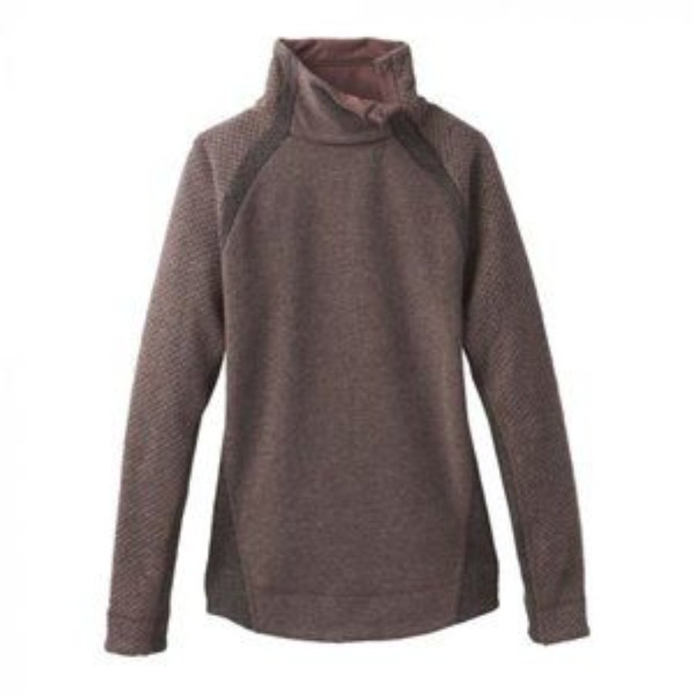 Prana Brandie Wool Blend Sweater in Weathered Wood - Picture 2 of 13
